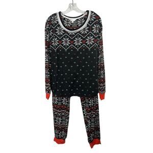Secret Treasures Snowflake Long Sleeve 2 Piece Pajama Lounge Set Large 12/14